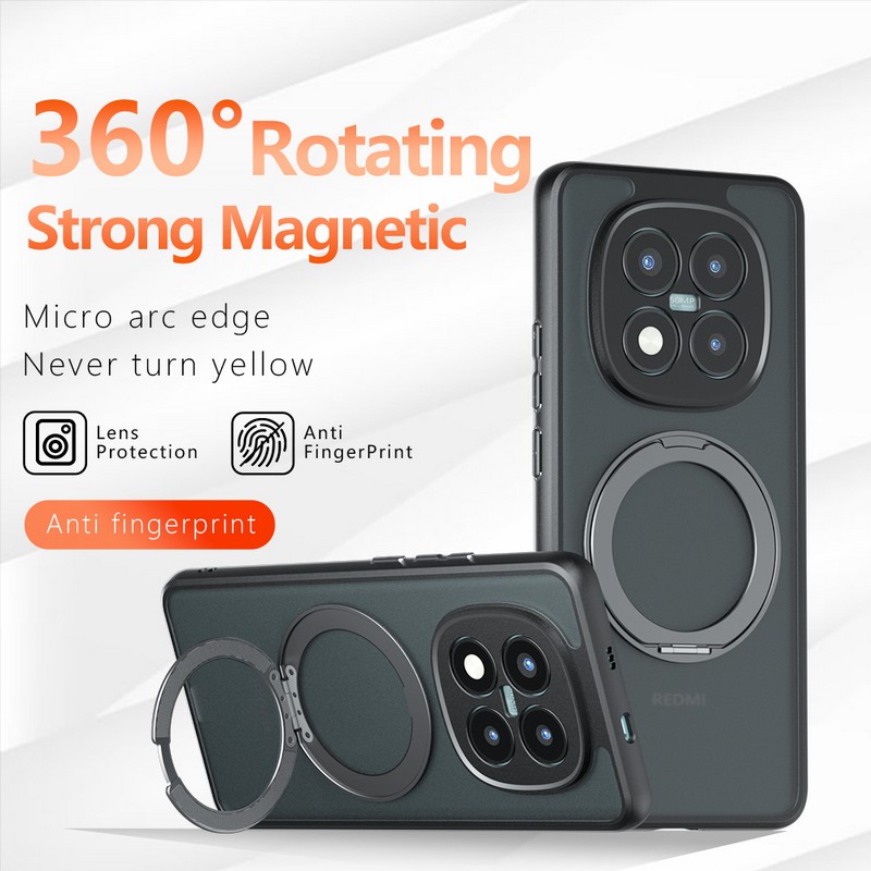 Ring Stand Case - 360° Rotating Ring Stand Magnetic Case